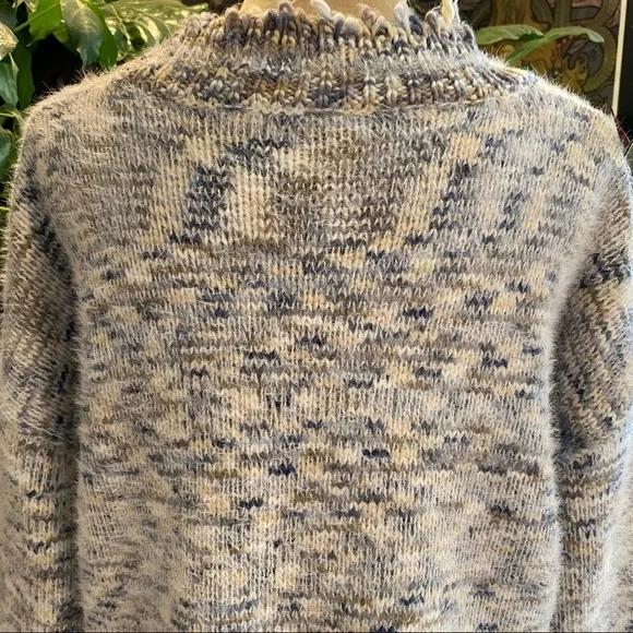 Anthropologie Frayed Confetti Oversized sweater